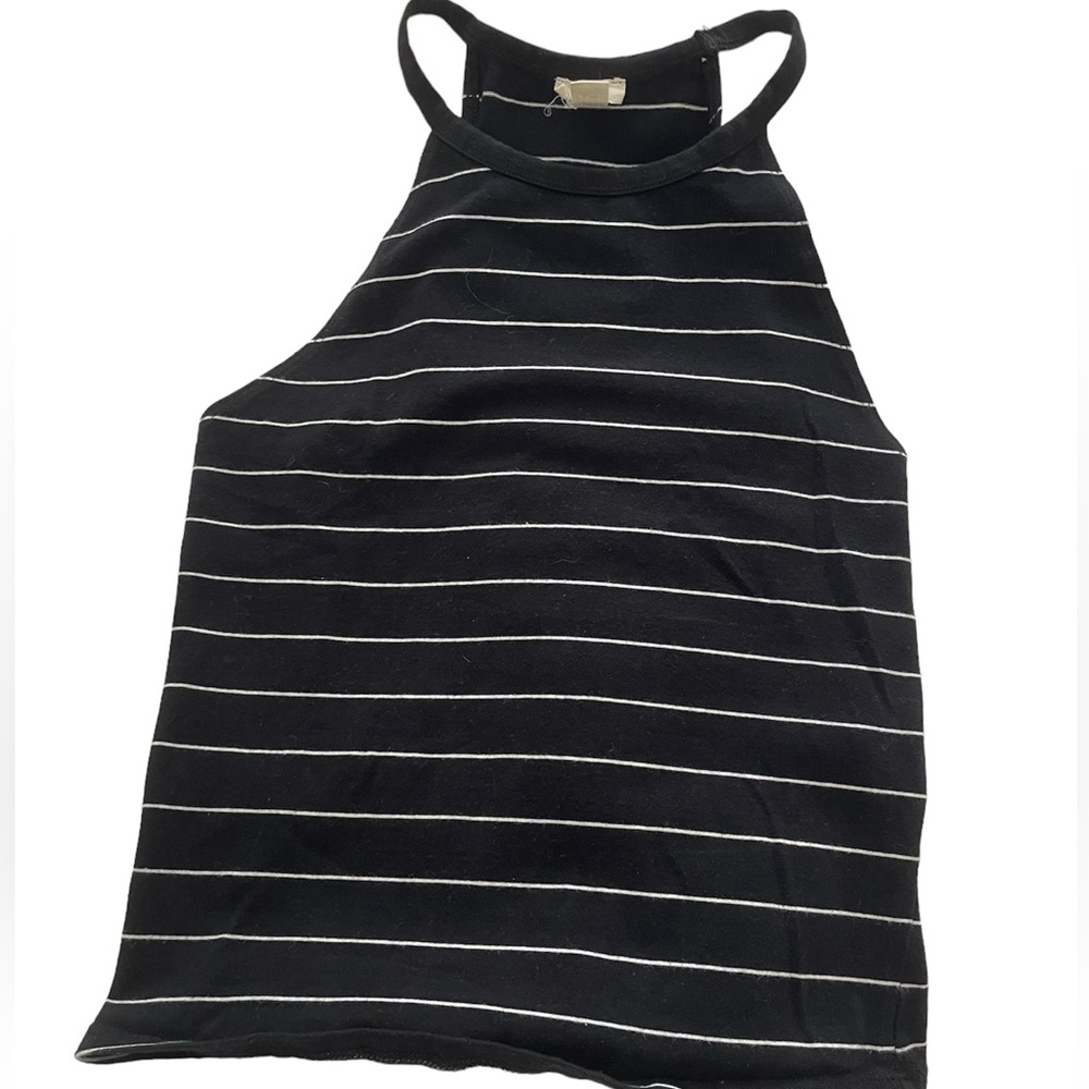 Garage Striped Halter Tank Top